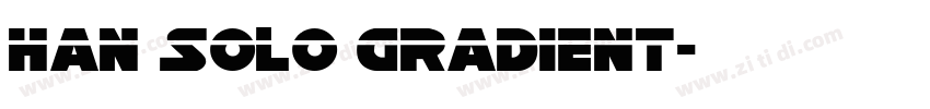 Han Solo Gradient字体转换